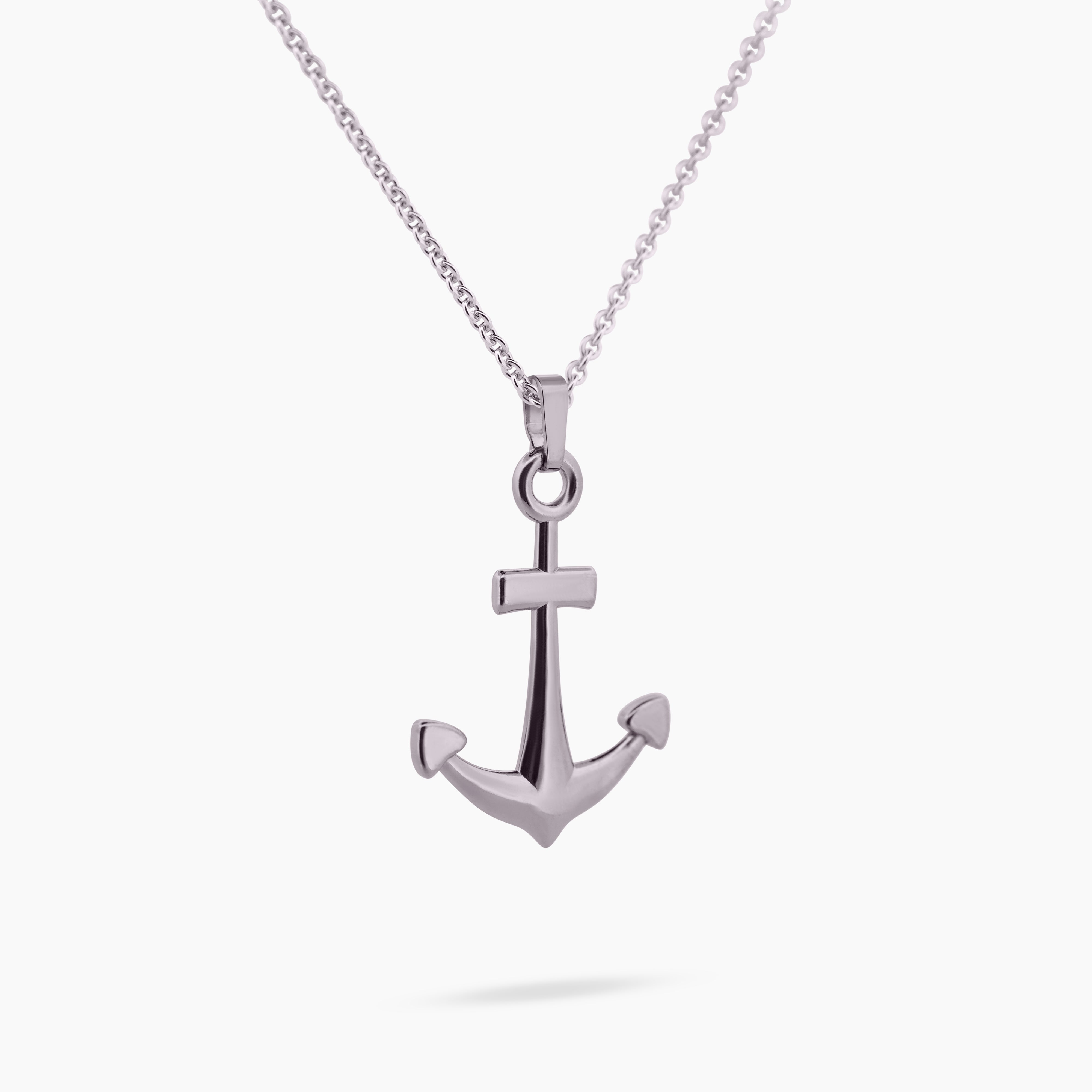 Grote anker hanger aan ketting – krachtig symbool van hoop, geloof en liefde