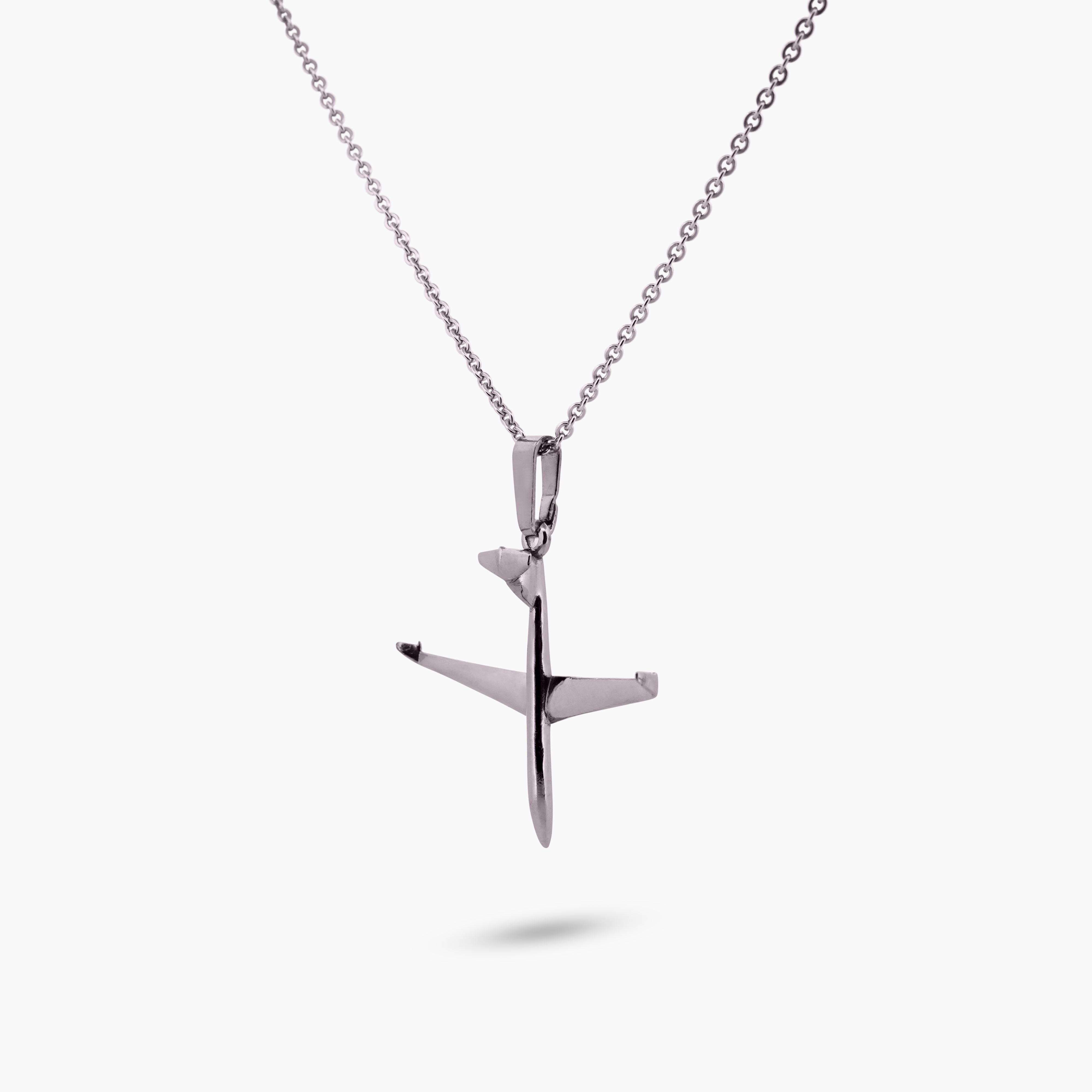 Pinchme bedel vliegtuig hanger aan ketting – strak en luchtig