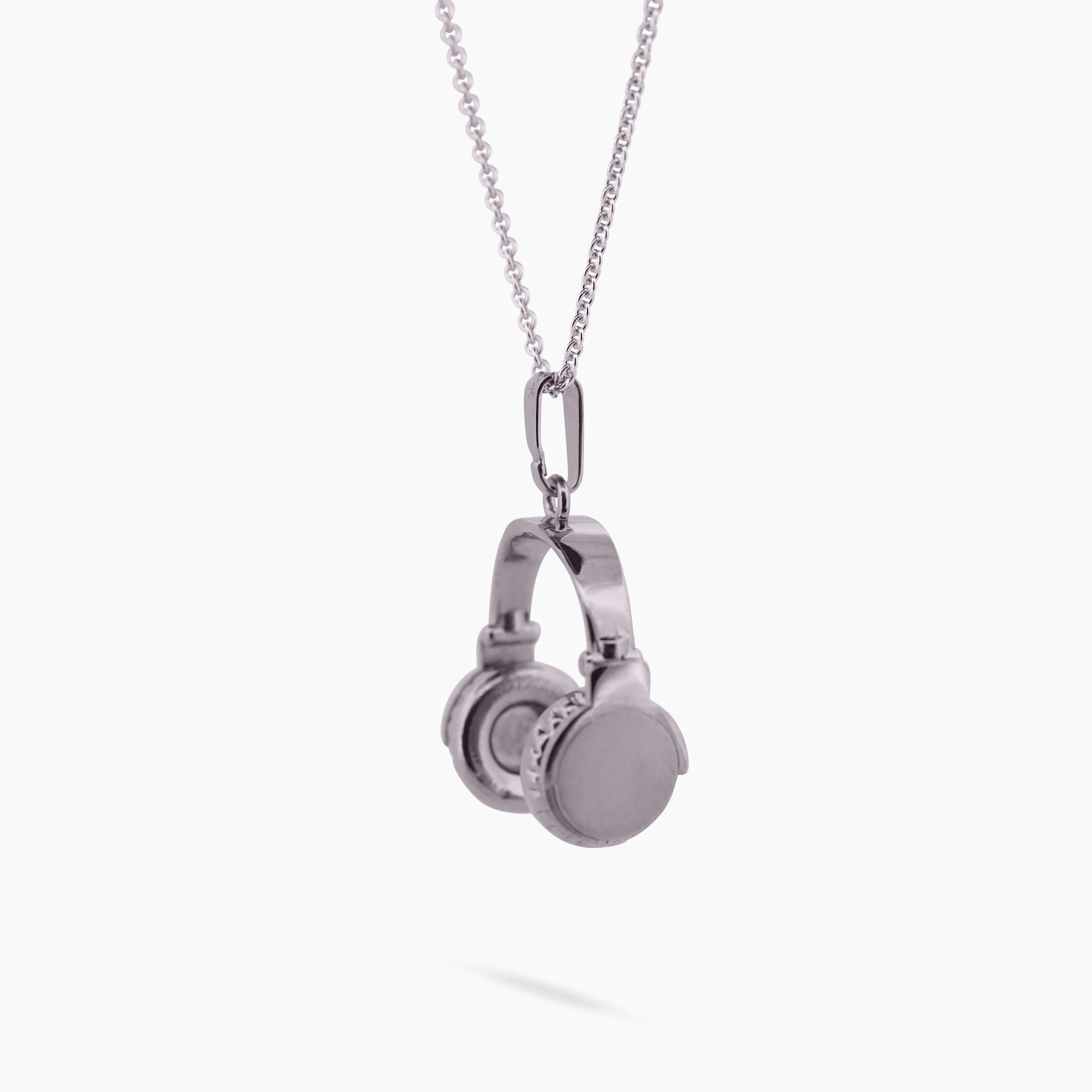Luxe geschenkverpakking met kleine koptelefoon bedel en ketting