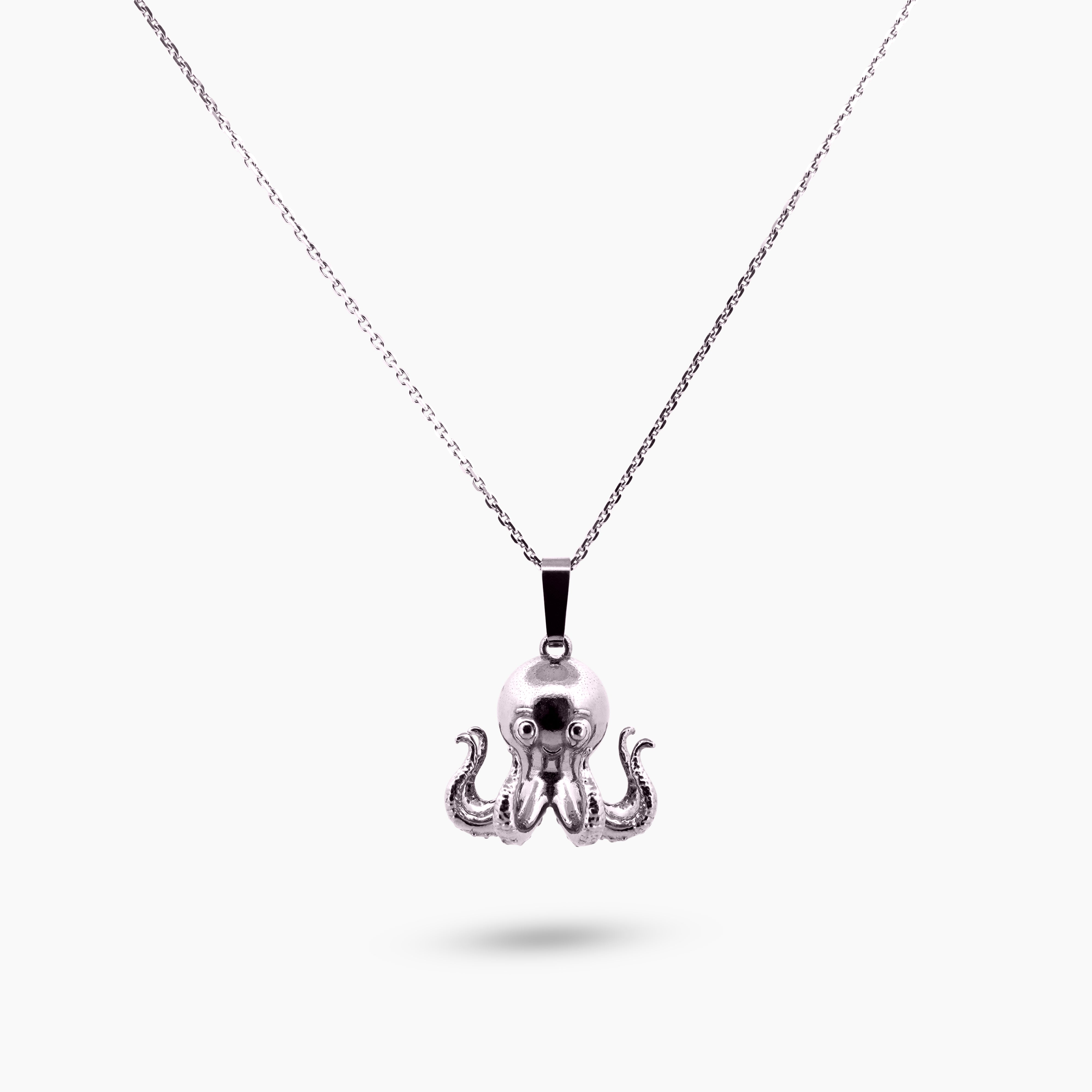 Pinchme bedel close-up van octopus bedel met gedetailleerde tentakels en zuignapjes