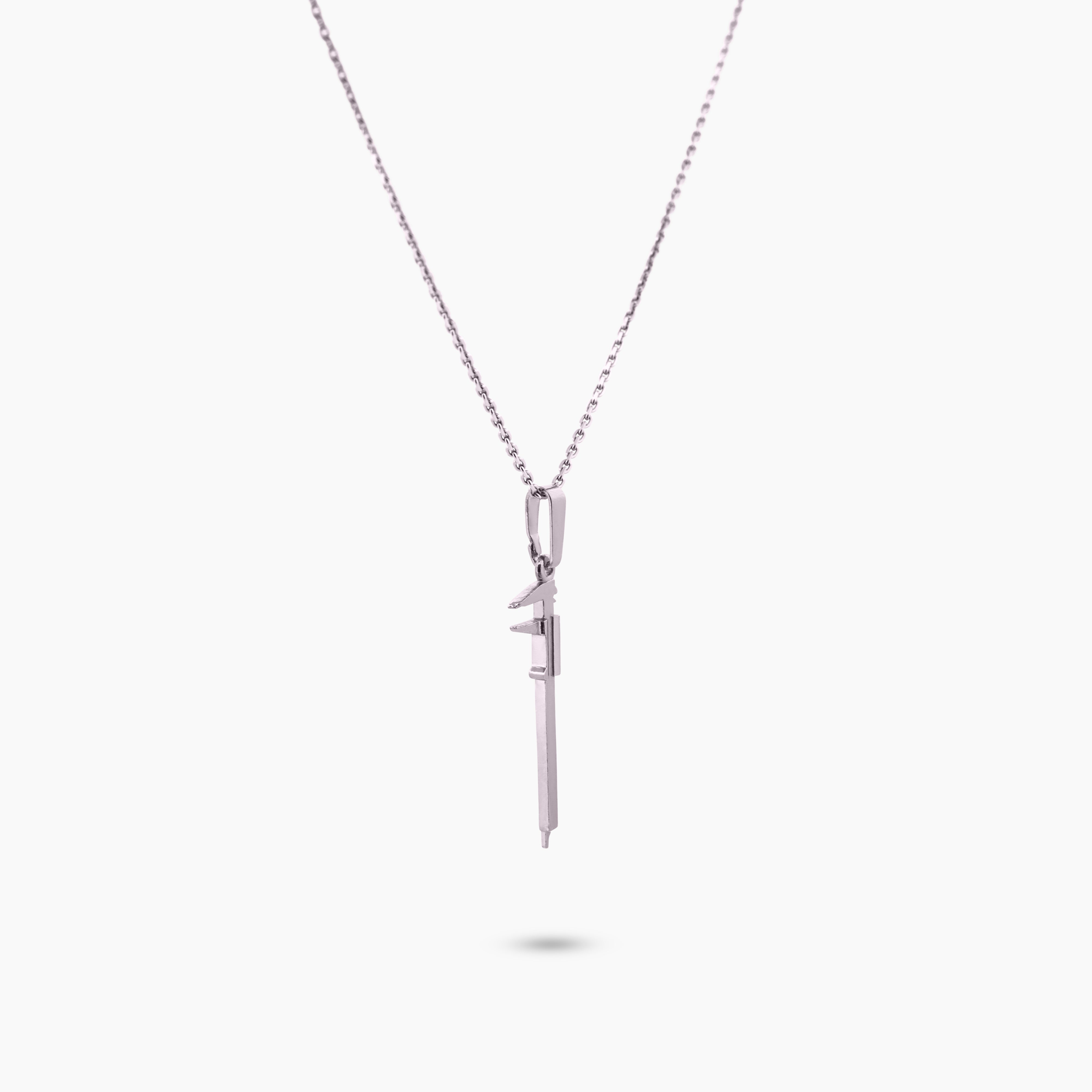 Pinchme bedel schuifmaat hanger aan ketting – technisch en verfijnd 
