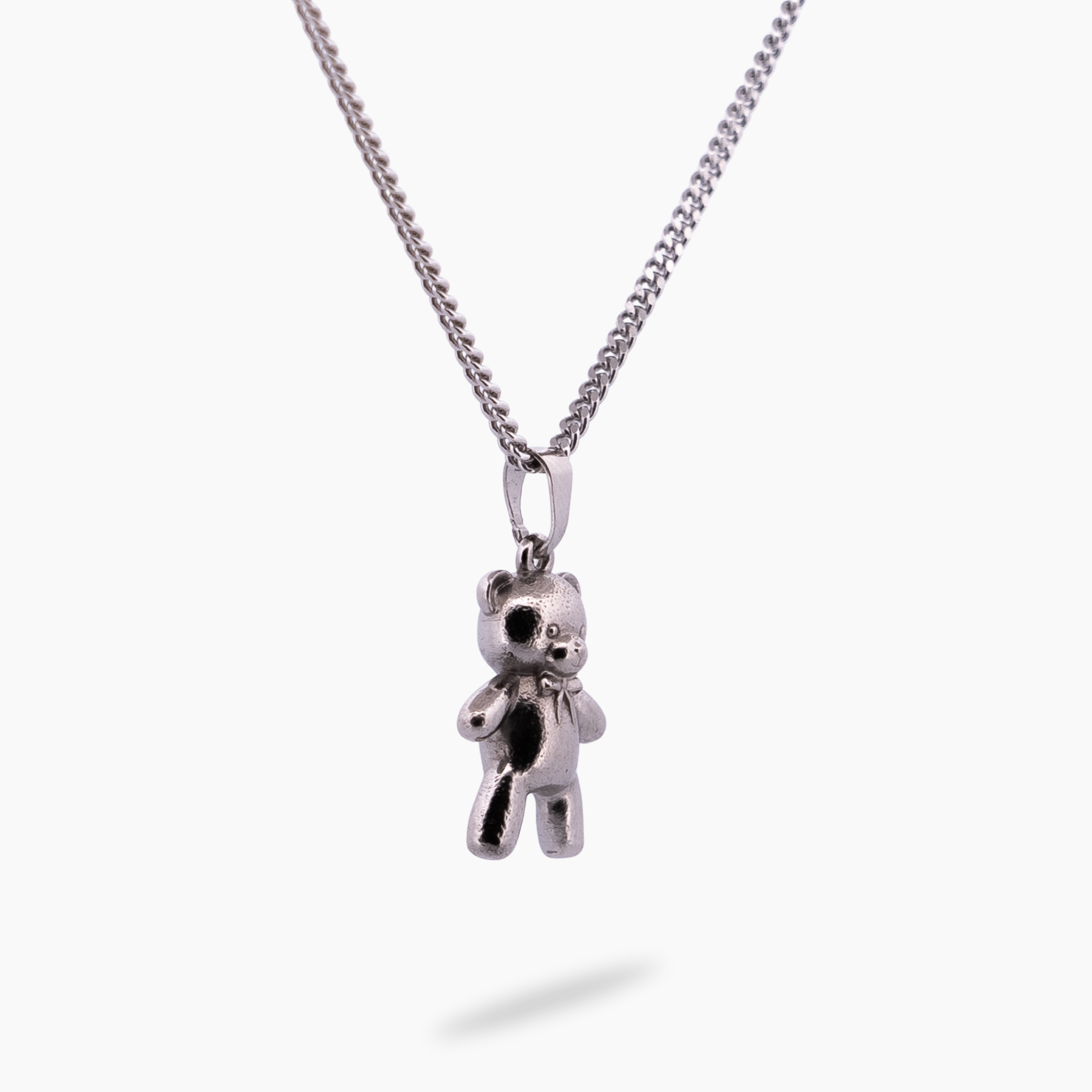 Teddy beer ketting - Zilver - Pinchme